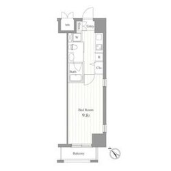 蔵前駅 徒歩1分 11階の物件間取画像